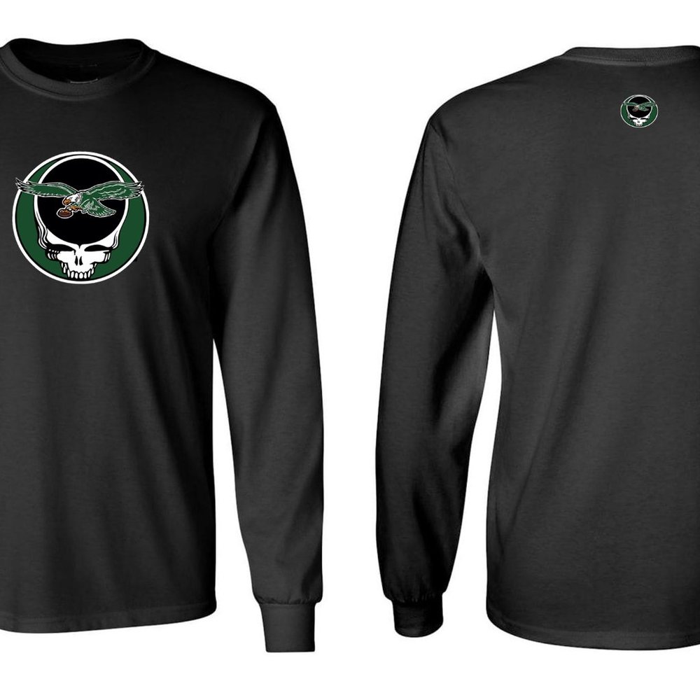 Wilson Black Long Sleeve Tee with Green and White Emblem